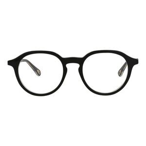 Chloé Womens Round/Oval Black Black Transparent Fashion Designer Eyewear